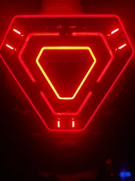 a traffic light with a superman symbol on it