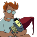 a man sitting down holding a can of beer