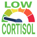 the logo for low cortisol