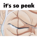 a picture of a woman with her eyes closed and the words it's so