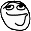 a picture of a troll face with a caption that says troll face