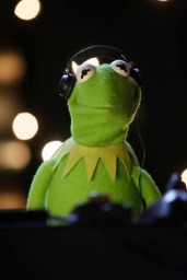 a person with headphones and a microphone