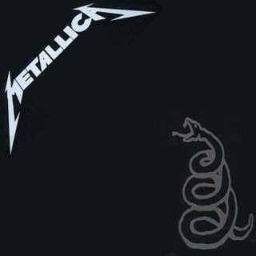 a picture of a black shirt with the word metallic on it