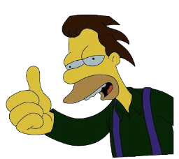 a cartoon character giving a thumbs up