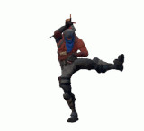 a man in a red jacket kicking a soccer ball