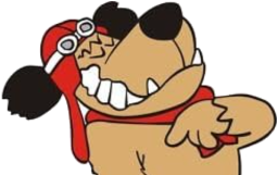 a cartoon dog with sunglasses and a hat