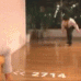 a blurry photo of a person doing a handstand