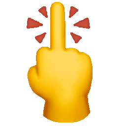 fu middle finger random