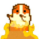 hamster dance on fire random